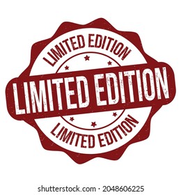 Limited Edition Label Stamp On White Stock Vector (Royalty Free ...