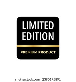 Limited Edition label, sticker for products and promotion