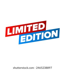 Limited edition label or sticker vector design