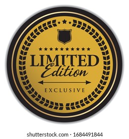 Limited Edition Label. Vector Sticker.