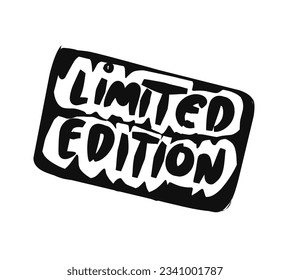 Limited Edition Lettering Vector illustration on a white background