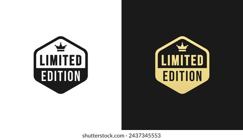 Limited Edition Logo oder Limited Edition Siegel Vektor isoliert. Das beste Logo in limitierter Auflage für das Produktverpackungs-Designelement.