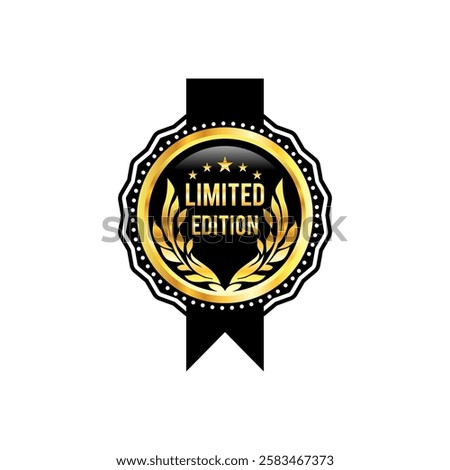 Limited edition logo or Limited edition seal vector isolated. The best Limited edition logo for product packaging design element.