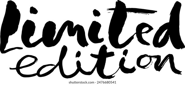 Limited Edition Modern Lettering Design.