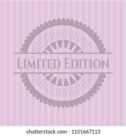  Limited Edition pink emblem. Retro