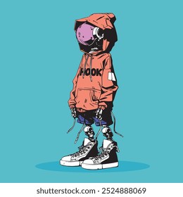 Limited edition Premium artwork cyber hook hoodie
