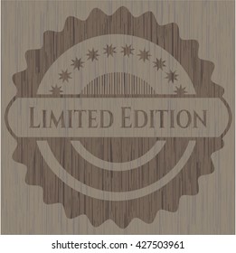 Limited Edition realistic wooden emblem