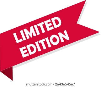 Vector de cinta roja de edición limitada