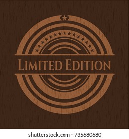 Limited Edition retro style wood emblem