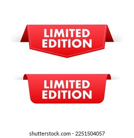 cinta de edición limitada, etiqueta. Ilustración de material vectorial