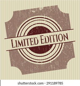 Limited Edition rubber grunge seal