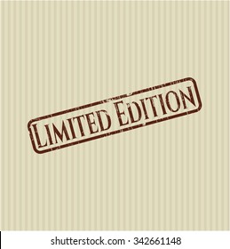 Limited Edition rubber grunge texture seal