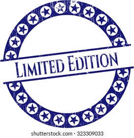 Limited Edition rubber seal with grunge texture