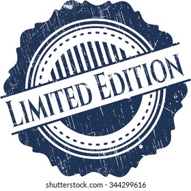 Limited Edition rubber seal with grunge texture