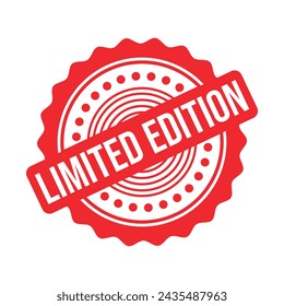 Ilustración de artes de diseño de sello de goma de edición limitada 