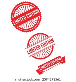 Limited edition Rubber stamp design Vector 