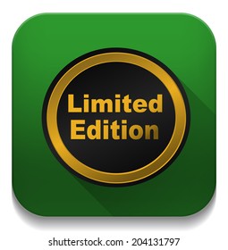 limited edition seals With long shadow over app button