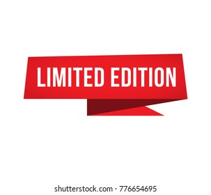 limited edition sign box label tag vector design