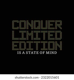Limited Edition Slogan T-Shirt Vector 