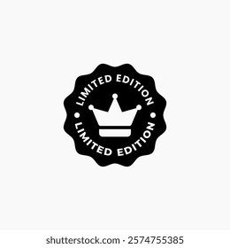 Limited edition stamp design vector isolated. best Limited edition sign for product packaging design element.