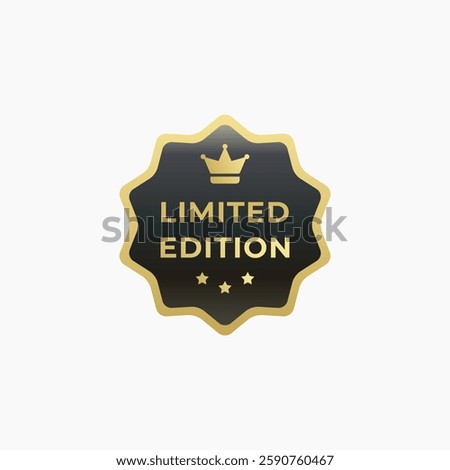 Limited edition stamp label vector isolated EPS. best Limited edition sign for product packaging design element.