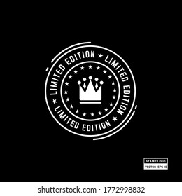 Plantilla de diseño de logotipo de sello de edición limitada para producto de elemento de diseño