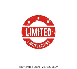 Limited edition stamp sticker icon. Limited edition label vector design and illustration.


