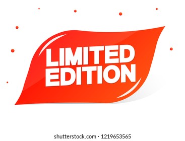 Limited Edition, tag design template, promo banner, vector illustration