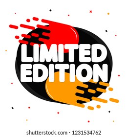 Limited Edition, tag design template, promo banner, vector illustration