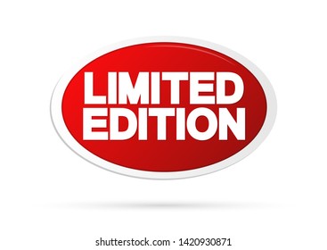 Limited Edition, tag design template, promo banner, vector illustration