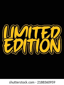 limited edition t-shirt design vector art