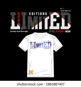 LIMITED EDITION, typography graphic design, for t-shirt prints, vector illustration
