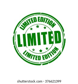 Limited edition vector illustration stamp