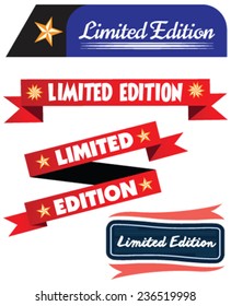Limited edition vector label
