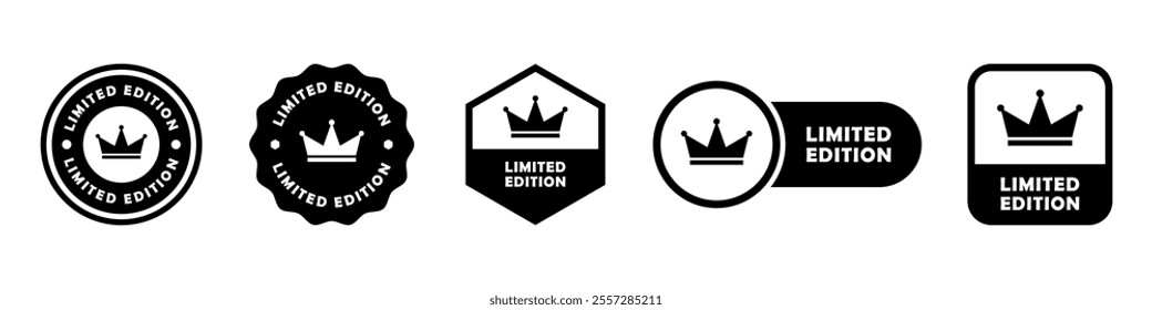 Limited Edition - vector signs for product information label.