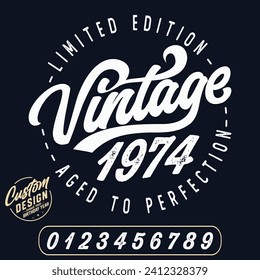 limited edition vintage 1974 aged to perfection