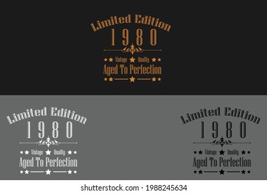 Limited edition Vintage Quality Design Age To Perfection Its Design Loto T-Shirt Awesome