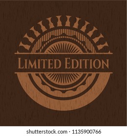 Limited Edition wood emblem. Vintage.