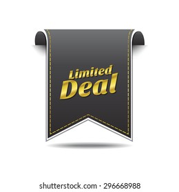 Limited golden Vector Icon Design