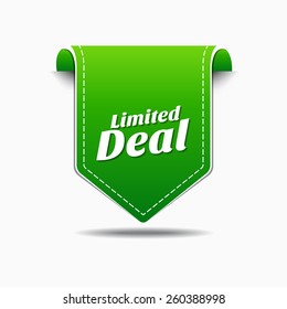 Limited Green Vector Icon Design