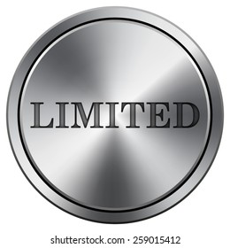 Limited icon. Internet button on white background. EPS10 Vector. 