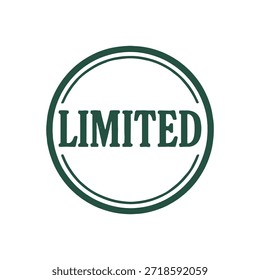 Limited icon logo seal vector on white background
Vector stamp icon