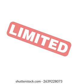 Limited Letter Rubber Stamp Vector Design Template