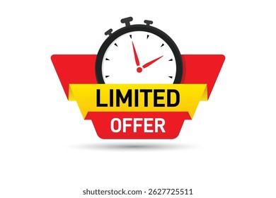 Limited Offer Banner on With clock