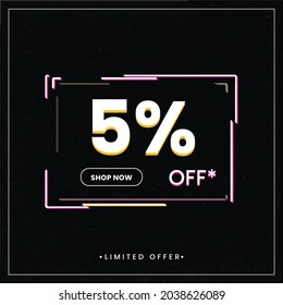  Limited offer banner, Sale banner template design, Vector illustration design.
