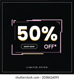  Limited offer banner, Sale banner template design, Vector illustration design.

