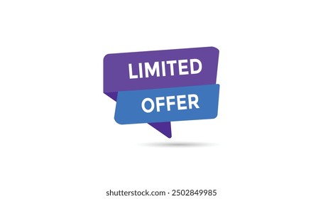 Oferta limitada Plantillas de Anuncio de Web de Botón. Ilustración vectorial 
