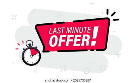 Limited offer with clock for promotion, banner, price. Super promo with countdown  or exclusive deal. Last minute offer one day sales and timer. Last minute chance Auction tag