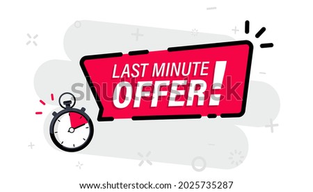 Limited offer with clock for promotion, banner, price. Super promo with countdown  or exclusive deal. Last minute offer one day sales and timer. Last minute chance Auction tag