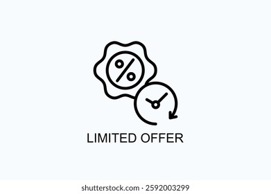 Limited Offer Icon Or Logo Isolated Vector Illustration